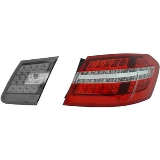 Lampa stop spate dreapta MERCEDES E-CLASS W212 2009->2015 perioada 2011 2012 2013 2014 2015 pana la an de fabricatie 2014, cu LED, semnal transparent, pentru vehicule cu lumini xenon, cu reglaj distanta iluminare automat, adaptiv, pentru cod oe 2129066901 exterior, pentru Avantgarde,
