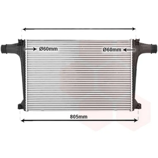 Intercooler AUDI Q7 2015-> 3.0 TDI quattro 160KW 218CP , pentru motor CRTE, CZZA perioada 2015 2016,2017,2018 2019