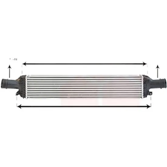 Intercooler PORSCHE MACAN 2014-> 3.0 S Diesel 155KW 211CP , pentru motor MCT.BB perioada 2014 2015,2016,2017 2018