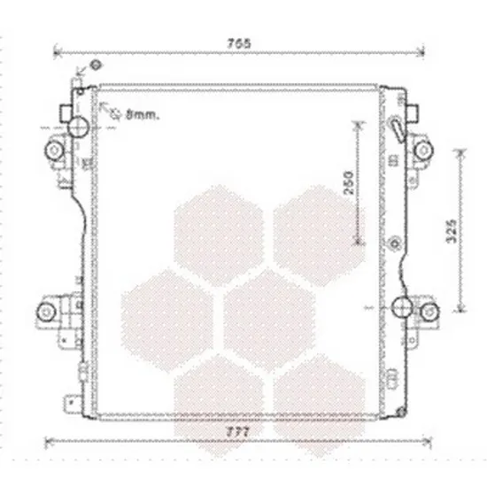 Radiator apa TOYOTA LAND CRUISER PRADO J15 2009-> pentru 3.0 D-4D, 3.0 D-4D, 3.0 D-4D, perioada 2009 2010 2011 2012 2013 2014