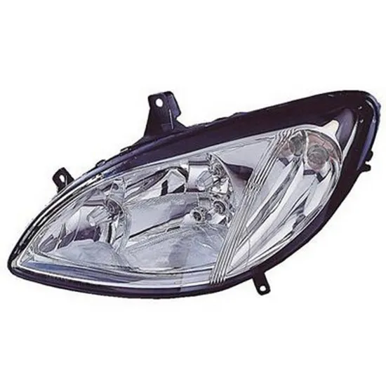 Far stanga MERCEDES VITO W639 2003-> perioada 2003 2004 2005 2006 2007 2008 pana la an de fabricatie 10/2010, fara motor reglaj, semnal transparent, cu reglaj electric, cu far de ceata, cu bec H7/H7/H7