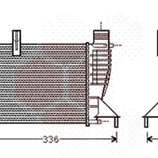 Intercooler RENAULT MODUS / GRAND MODUS 2004-> pentru 1.5 dCi 75, perioada 2010 2011 2012 2013 2014 2015