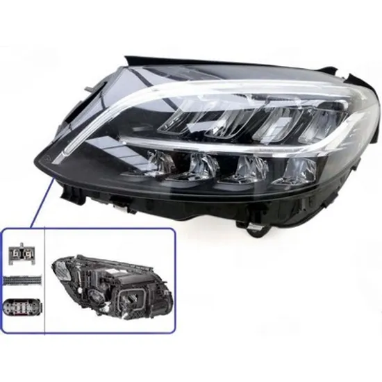 Faruri MERCEDES C-CLASS Coupe C205 2015-> Far MULTIBEAM LED (fara LOGO) (E) (DEPO) STANGA Perioada 2015 2016 2017 2018 2019 2020