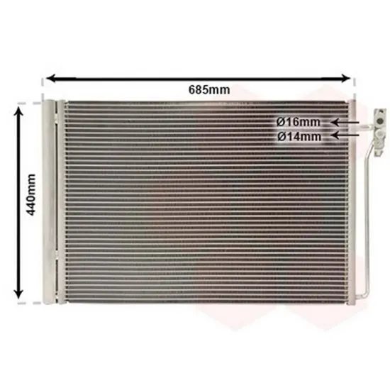 Radiator Aer Conditionat LAND ROVER RANGE ROVER 3 2002->2012 Radiator aer conditionat 4.4i benzina 3.0 TD diesel Perioada 2002 2003 2004 2005 2006 2007 2008 2009 2010 2011 2012