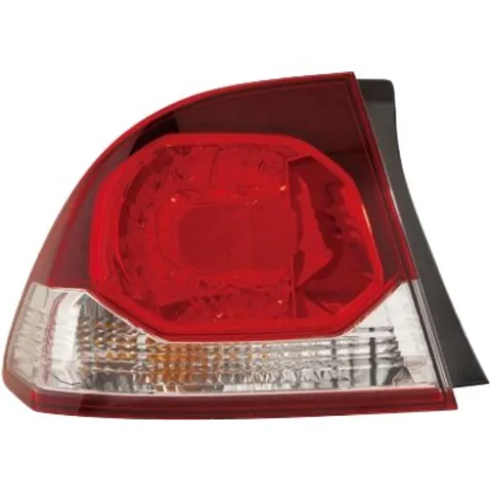 Lampa stop spate dreapta HONDA CIVIC SEDAN 8 2005->2012 perioada 2006 2007 2008 2009 2010 2011 rosu, semnal alb, pentru 4 usi, pana la an de fabricatie 2010, de la an de fabricatie 2008, cu bec W21/5W cu bec WY21W,