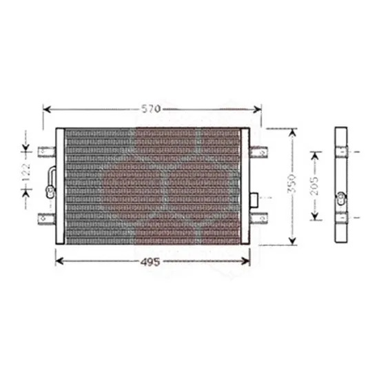 Radiator aer conditionat AUDI Q3 8UB; 8UG 2011->2018 pentru 2.0 TFSI quattro, perioada 2011 2012 2013 2014 2015 2016 2017 2018