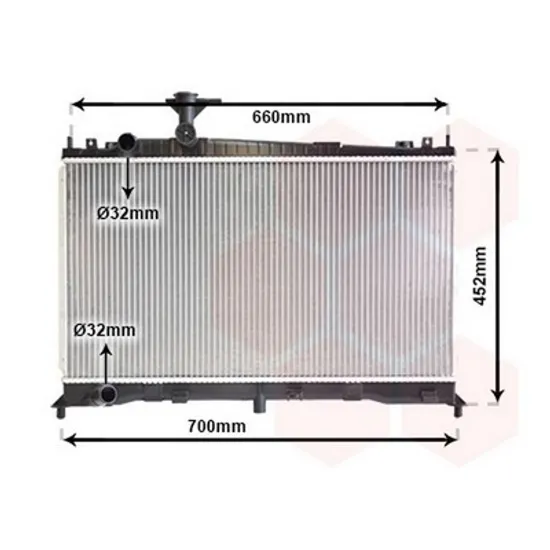 Radiator Motor MAZDA 6 GG 2002->2008 Radiator apa pentru 1.8 - 2.0cc 16V (68x37,5) ->2006 Perioada 2002 2003 2004 2005 2006