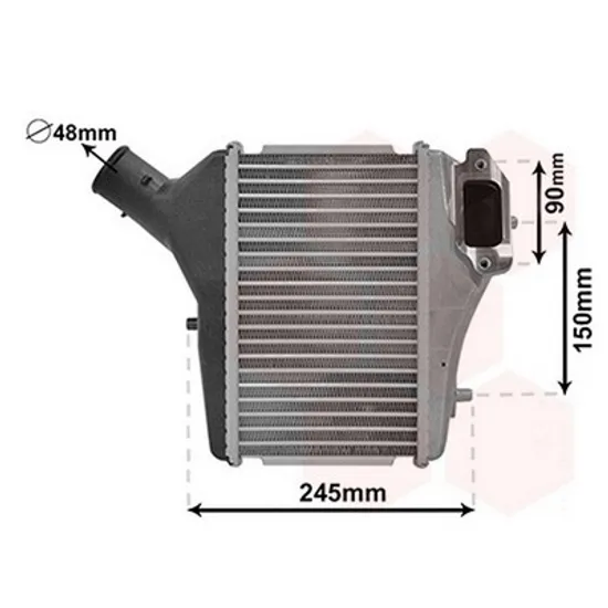 Intercooler HONDA CR-V 4 2012->2016 Radiator intercooler 1.6-2.2 i-DTEC diesel (150x255x62) Perioada 2013 2014 2015 ,