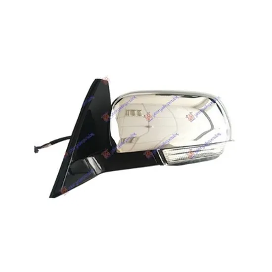 Oglinda MITSUBISHI PAJERO 4 2006-> Oglinda exterioara electrica cu incalzire cu rabatare electrica cu semnal si lampa podea cromata stanga Perioada 2006 2007 2008 2009 2010 2011 2012 2013 2014 2015 2016 2017 2018