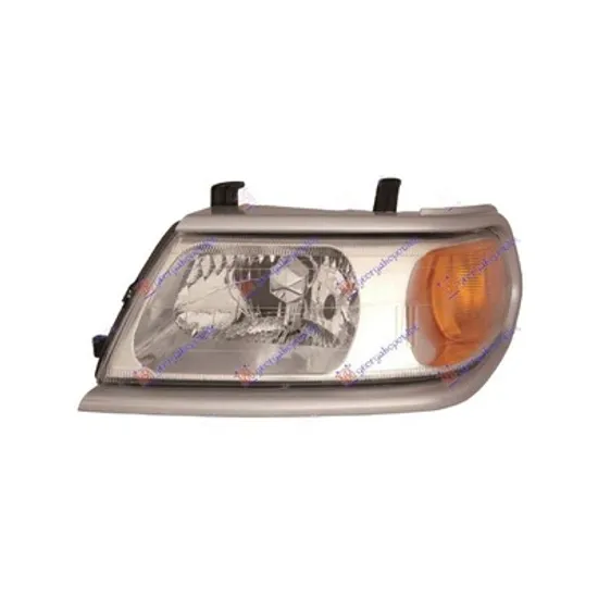Faruri MITSUBISHI PAJERO SPORT 1 1996->2012 Far cu rama gri stanga, 2000->2006 Perioada 2000 2001 2002 2003 2004 2005 2006