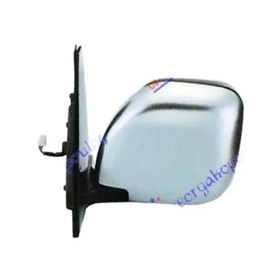 Oglinda MITSUBISHI PAJERO 3 1999->2007 Oglinda exterioara reglaj electric cu incalzire cromat stanga Perioada 2000 2001 2002 2003 2004 2005 2006 2007