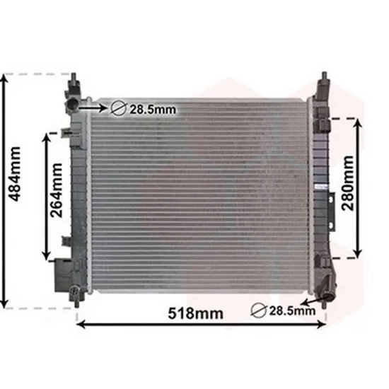 Radiator Motor NISSAN NOTE 2013->2020 Radiator apa 1.2 DIG benzina manuala (450x390x16) Perioada 2013 2014 2015 2016 2017 2018 2019