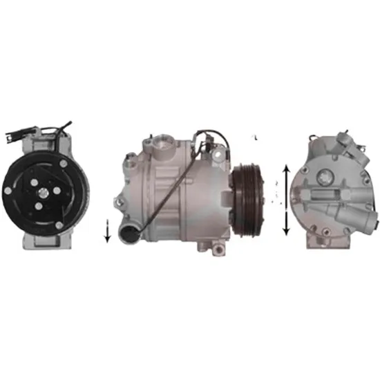 Compresor aer conditionat BMW X6 E71 2007->2014 xDrive 30 d 155KW 211CP , pentru motor N57 D30 A perioada 2010 2011 2012 2013 2014