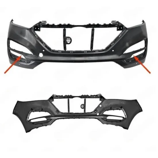 Bara Fata HYUNDAI TUCSON 3 2015->2020 Bara fata superioara pentru vopsit (cu Daylight LED si senzori parcare) (cu/fara gauri spalator) Perioada 2015 2016 2017 2018