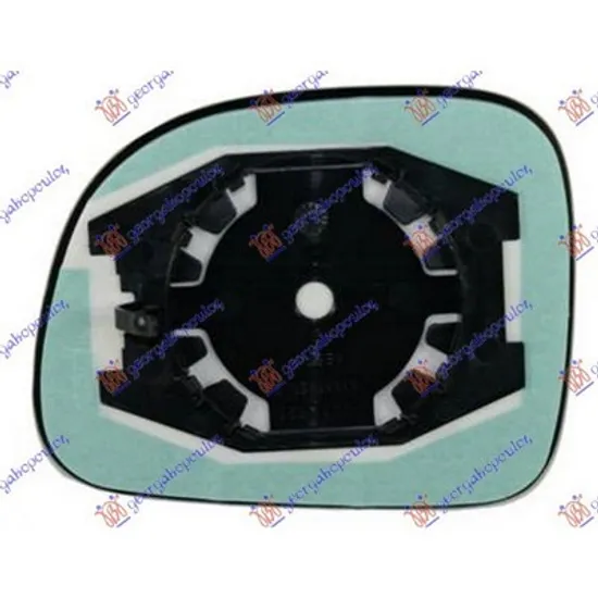 Sticla Oglinda FIAT PANDA 169 2003->2013 Geam oglinda exterioara dreapta, cu incalzire, cu suport 09-> Perioada 2009 2010 2011