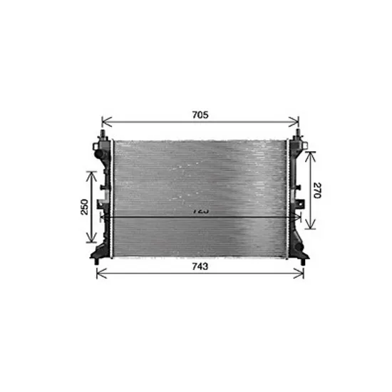 Radiator apa SUZUKI S-CROSS 2013->2022 1.4 T AllGrip 103KW 140CP , pentru motor K14C perioada 2016 2017,2018,2019,2020 2021