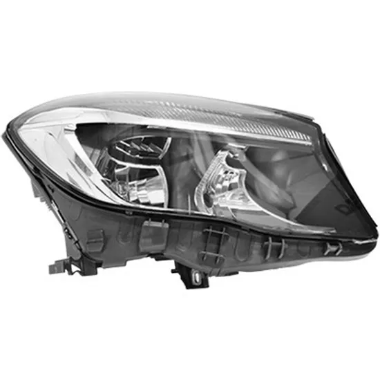 Far dreapta MERCEDES GLA-CLASS X156 2013-> perioada 2013 2014 2015 2016 2017 2018 cu motor reglaj, fumuriu, cu reglaj electric, cu lumina de zi, cu bec H15, cu bec H7
