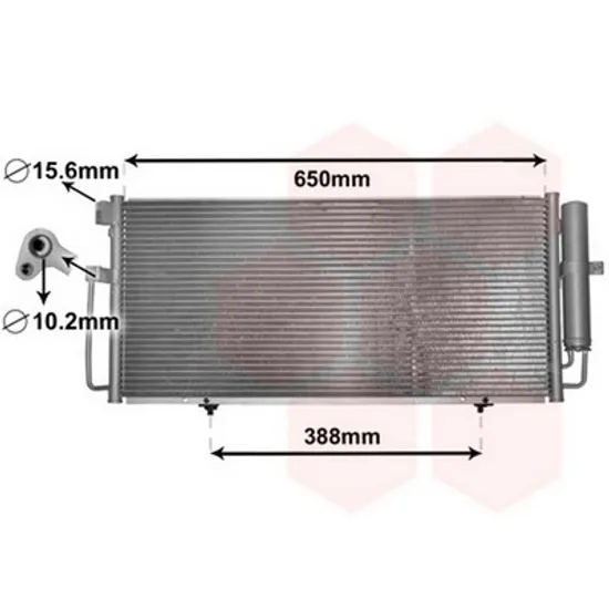 Radiator Aer Conditionat SUBARU IMPREZA 2000->2007 Radiator aer conditionat 2003->2005 1 6 - 2 0 - 2 0T 69x32 5x1 Perioada 2003 2004 2005