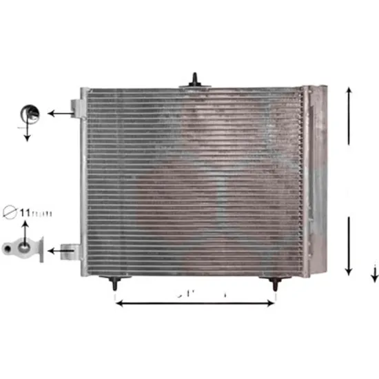 Radiator aer conditionat VOLVO V70 1 1995->2000 pentru 2.3, perioada 1996 1997 1998 1999 2000