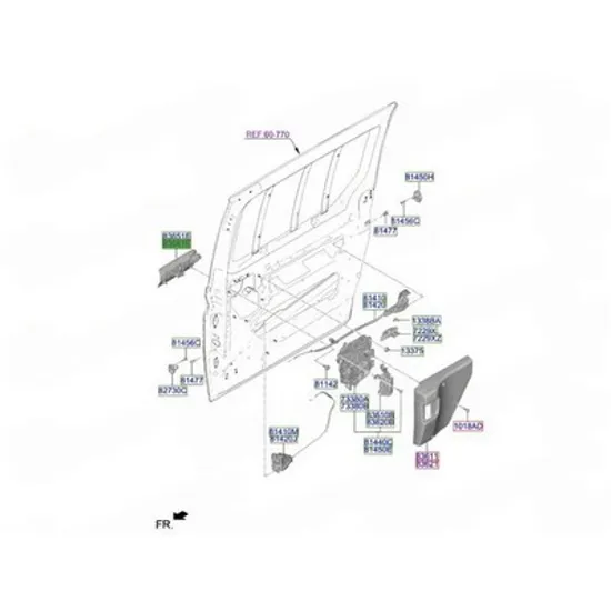 Maner Usa HYUNDAI STARIA 2025-> Maner Usa culisanta spate exterior (O) DREAPTA Perioada 2025