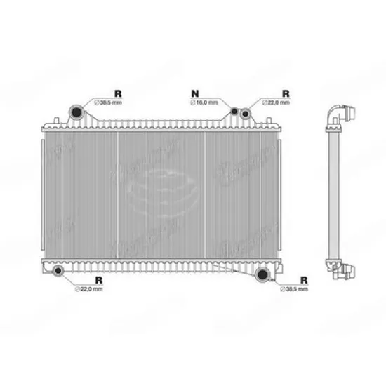 Radiator Motor LAND ROVER RANGE ROVER VELAR 2017-> Radiator apa motor 2.0 diesel-HYBRID manuala/automatic (720x485x26) Perioada 2017 2018 2019 2020 2021 2022