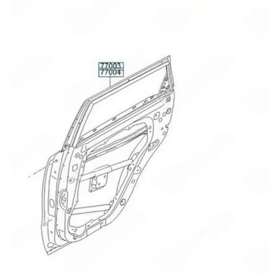Usa spate KIA SOUL 2 2014->2019 Usa spate (O) DREAPTA Perioada 2013 2014 2015 2016