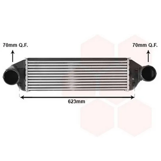 Intercooler BMW X3 E83 2003->2011 Radiator intercooler 3.0 sd/xDrive 540x172x67 Perioada 2007 2008 2009 2010 2011