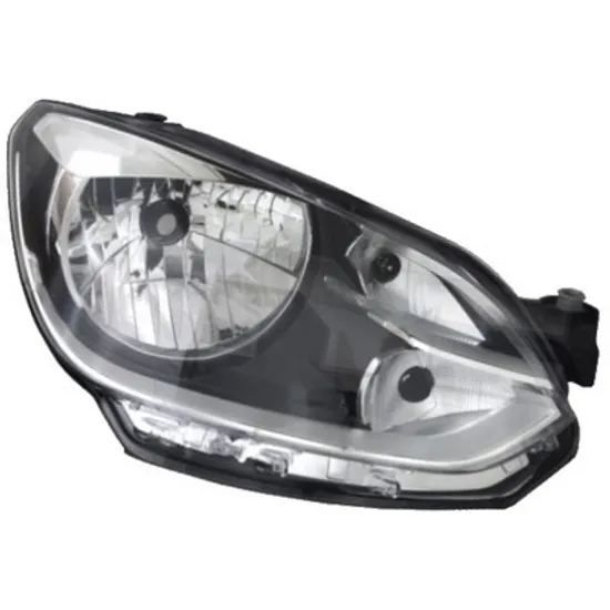 Faruri VW UP 2011-> Far cu reglaj electric cromat HELLA dreapta Perioada 2011 2012 2013 2014 2015 2016