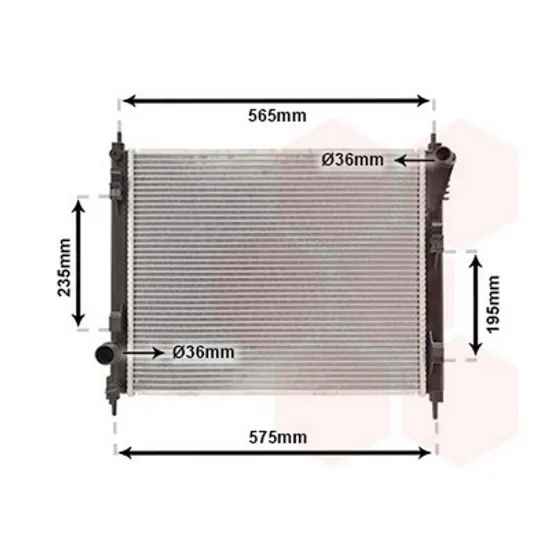 Radiator Motor NISSAN PULSAR 2015-> Radiator apa 1.2 DIG-TURBO benzina 508x432x16 Perioada 2015 2016 2017 2018 2019 2020 2021