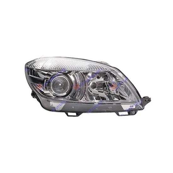 Faruri SKODA FABIA 2 2006->2014 Far cu reglaj electric H7 adaptiv HELLA dreapta, 2010->2014 Perioada 2010 2011 2012 2013
