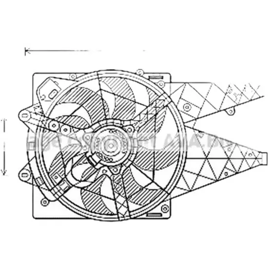 Ventilator motor FIAT DUCATO 250 2006-> pentru 115 Multijet 2,0 D, perioada 2011 2012 2013 2014 2015 2016
