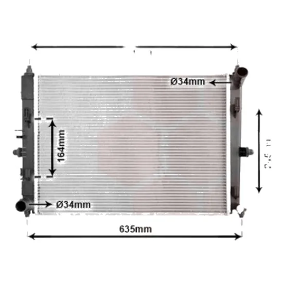 Radiator apa MAZDA MX-5 2015-> pentru 1.5, perioada 2015 2016 2017 2018 2019 2020 2021 2022 2023