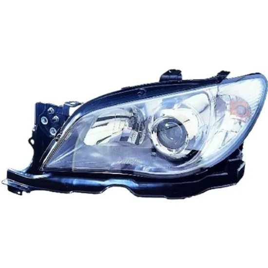 Far stanga SUBARU IMPREZA 2000->2007 perioada 2000 2001 2002 2003 2004 2005 2006 de la an de fabricatie 07/2005, fara motor reglaj, semnal transparent, cu reglaj electric, cu bec H7/HB3