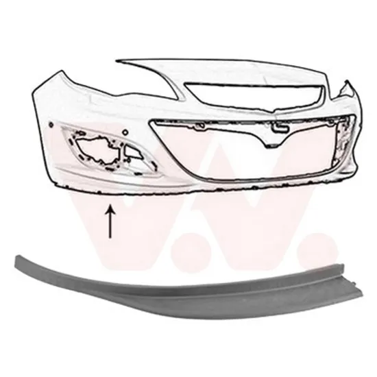 Spoiler bara fata dreapta OPEL ASTRA J 2009->2015 perioada 2010 2011 2012 2013 2014 2015 de la an de fabricatie 06/2012,