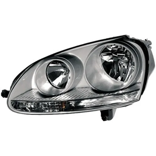 Faruri VW JETTA 5 2005->2010 Far HELLA cromat stanga Perioada 2005 2006 2007 2008 2009 2010