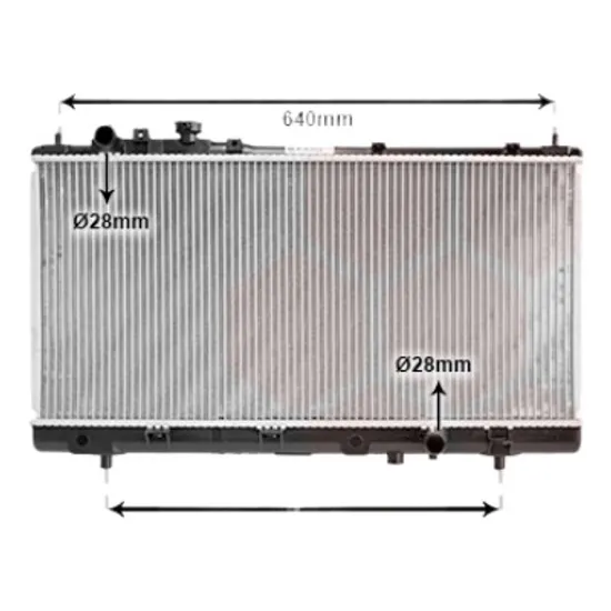 Radiator apa MAZDA 323 BJ 1998->2004 pentru 1.8 Protege, perioada 1998 1999 2000 2001 2002 2003 2004
