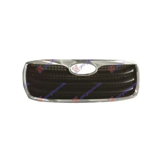 Grila Radiator HYUNDAI SANTA FE 2 2005->2012 Grila radiator complet cu bandouri cromate Perioada 2006 2007 2008 2009 2010 2011 2012