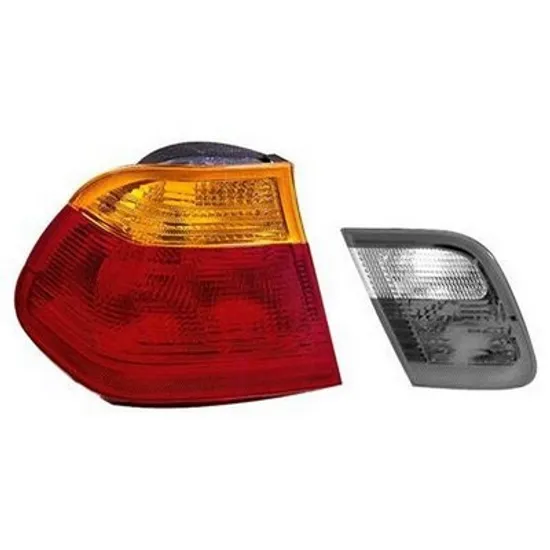 Stop Spate BMW 3 E46 1997->2005 Lampa spate exterioara stanga, galben/rosu, ptr Sedan (E46 Sedan/Break 5.98-10.01) Perioada 1998 1999 2000 2001