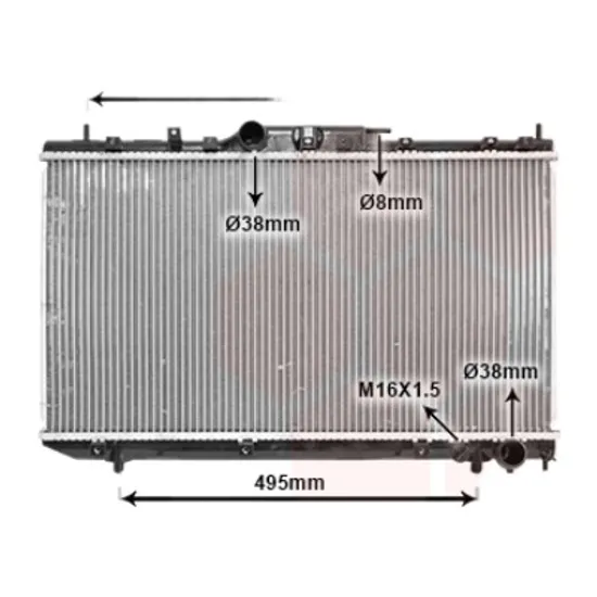 Radiator apa TOYOTA AVENSIS T22 1997->2003 pentru 2.0 D-4D, perioada 1999 2000 2001 2002 2003