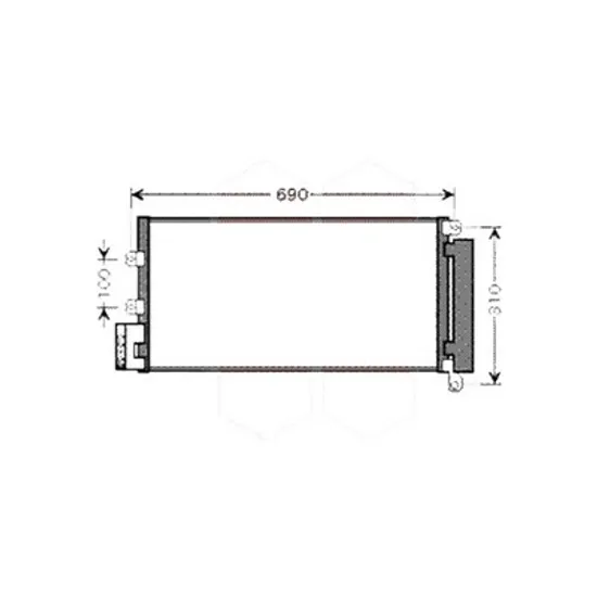 Radiator aer conditionat AUDI A7 Sportback 4GA; 4GF 2010->2018 3.0 TDI quattro 200KW 272CP , pentru motor CRTD perioada 2014 2015,2016,2017 2018
