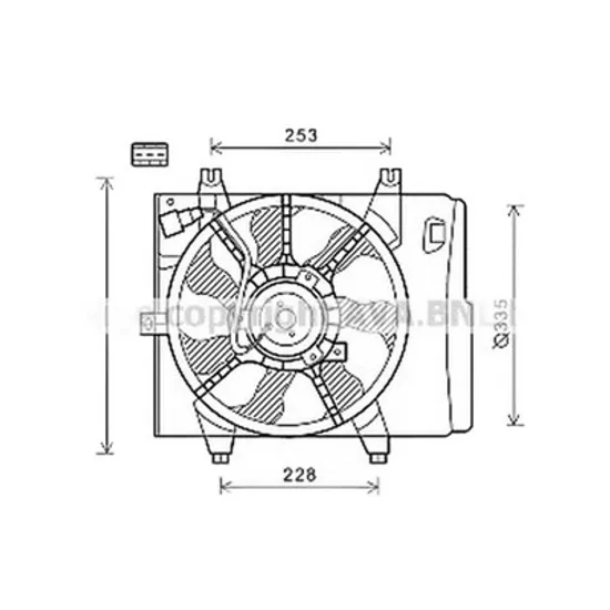 Ventilator Motor KIA PICANTO 2011->2017 Electroventilator complet diesel /benzina (fara rezervor), 2008->2011 Perioada 2008 2009 2010