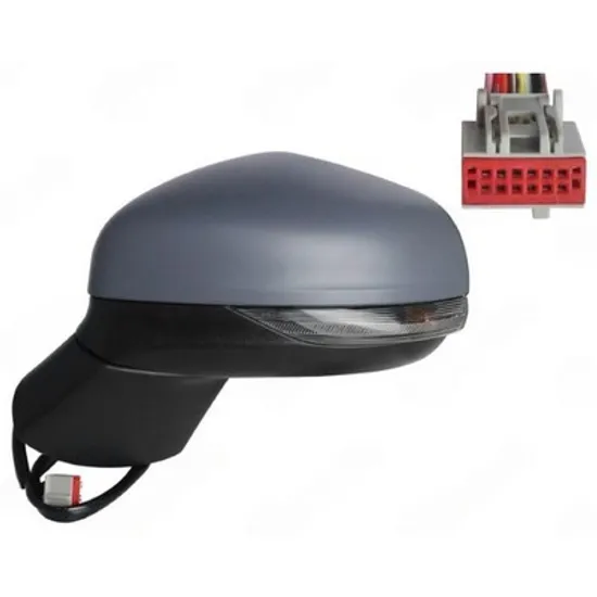 Oglinda FORD PUMA 2019-> Oglinda exterioara electrica cu incalzire cu rabatare electrica pentru vopsit (cu semnal si lampa podea si senzor banda) 12 PIN STANGA Perioada 2020 2021 2022 2023 2024 2025