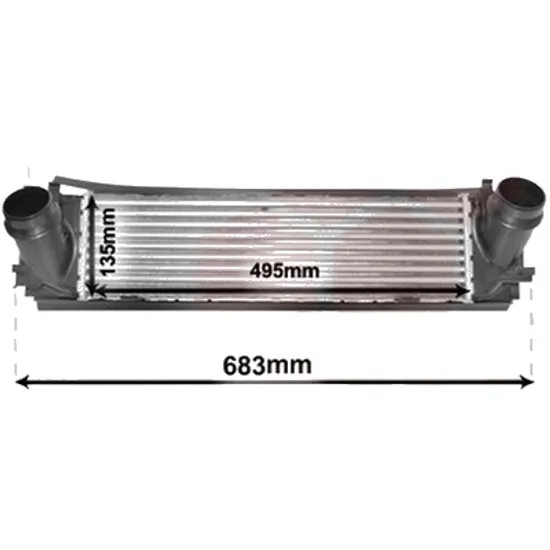 Intercooler BMW 3 F30 2011->2018, 3 Gran Turismo F34 2012-> pentru 320 i, perioada 2012 2013 2014 2015 2016 2017 2018