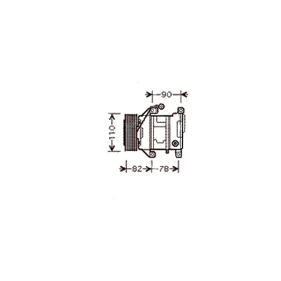 Compresor aer conditionat MINI MINI COOPER R50; R53 2001->2006 pentru One D, perioada 2003 2004 2005 2006