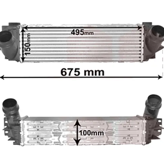 Intercooler BMW X4 F26 2014->2018 xDrive 30 d 155KW 211CP , pentru motor N57 D30 A perioada 2014 2015,2016,2017 2018