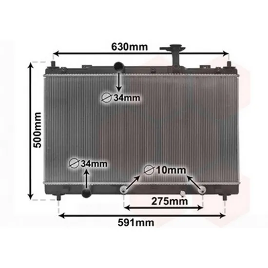 Radiator apa SUZUKI S-CROSS 2013->2022 pentru 1.6, 1.6 4YOU, perioada 2013 2014 2015 2016 2017 2018