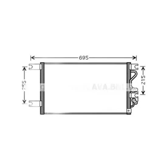 Radiator Aer Conditionat MITSUBISHI PAJERO SPORT 1 1996->2012 Radiator aer conditionat benzina/ diesel 58x34,5 Perioada 1997 1998 1999 2000 2001 2002 2003