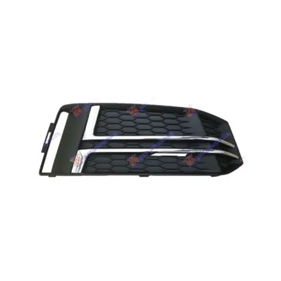 Grila Bara AUDI A4 B9 2015-> Grila bara fata cu bandou cromat (S-LINE) dreapta Perioada 2015 2016 2017 2018 2019