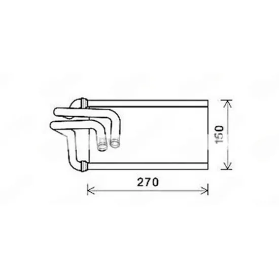 Radiator Incalzire JEEP WRANGLER 3 2007->2016 Calorifer (141x261x26) Perioada 2007 2008 2009 2010 2011 2012 2013 2014 2015 2016