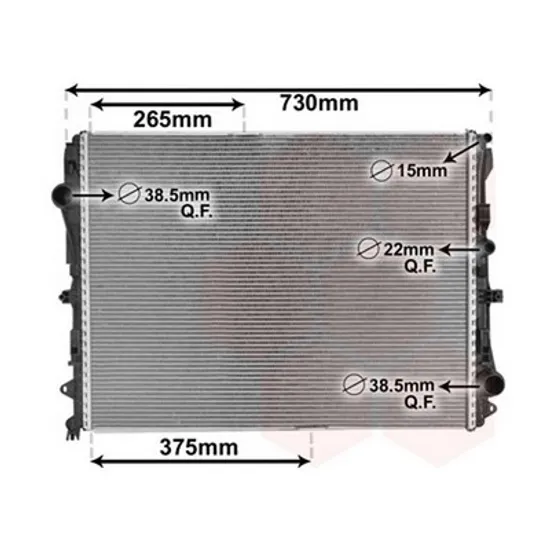 Radiator Motor MERCEDES E-CLASS W213 2016-> Radiator apa benzina -diesel AUTOMATIC (640x500x260 Perioada 2016 2017 2018 2019 2020 2021 2022